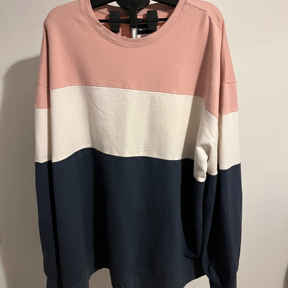 Original Use Big Men Color Block 4XLT Pullover shirt